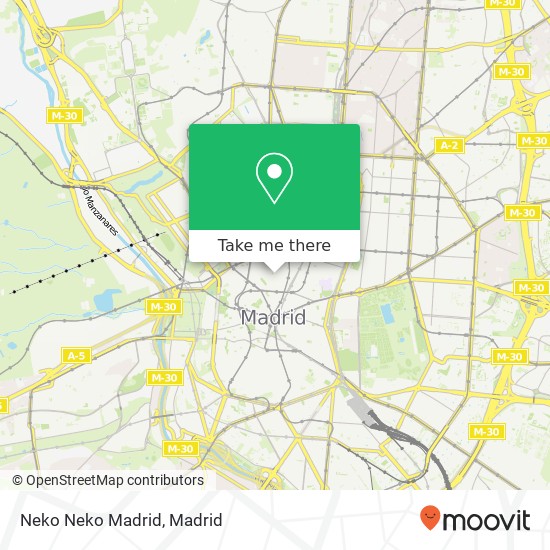 mapa Neko Neko Madrid