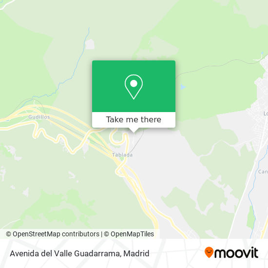 Avenida del Valle Guadarrama map