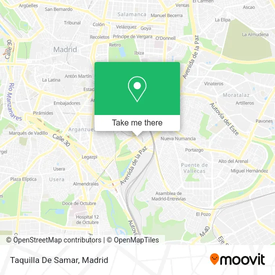 Taquilla De Samar map