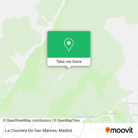 La Chorrera De San Mames map