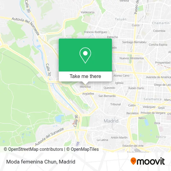 Moda femenina Chun map