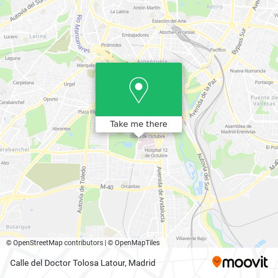 Calle del Doctor Tolosa Latour map
