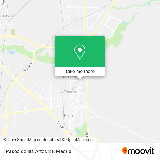 Paseo de las Artes 21 map