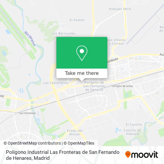 Polígono Industrial Las Fronteras de San Fernando de Henares map