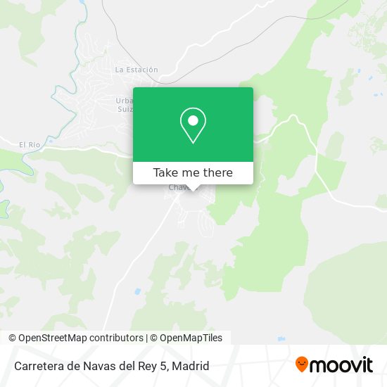 mapa Carretera de Navas del Rey 5