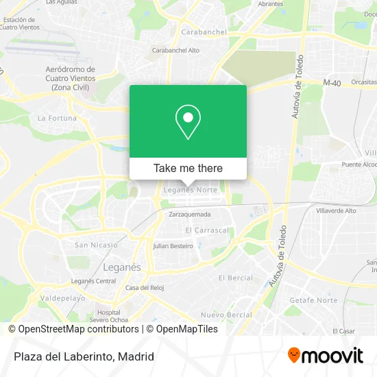 mapa Plaza del Laberinto