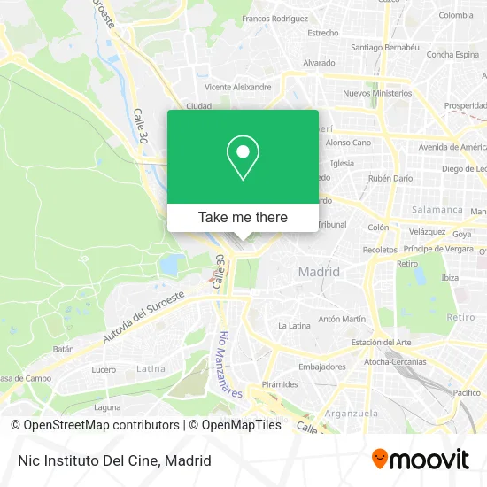 Nic Instituto Del Cine map
