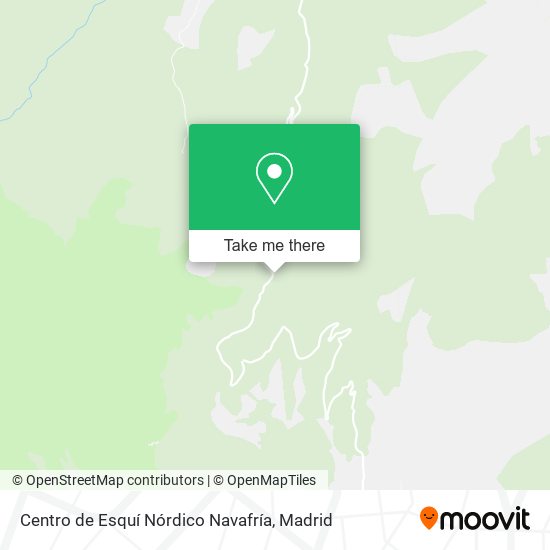 Centro de Esquí Nórdico Navafría map