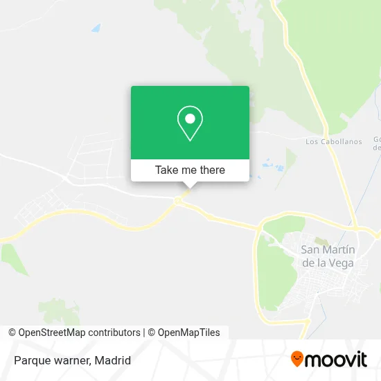 Parque warner map