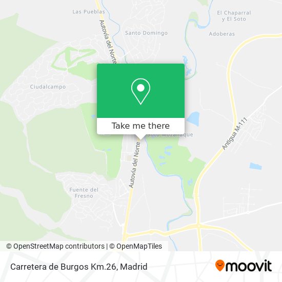 Carretera de Burgos Km.26 map