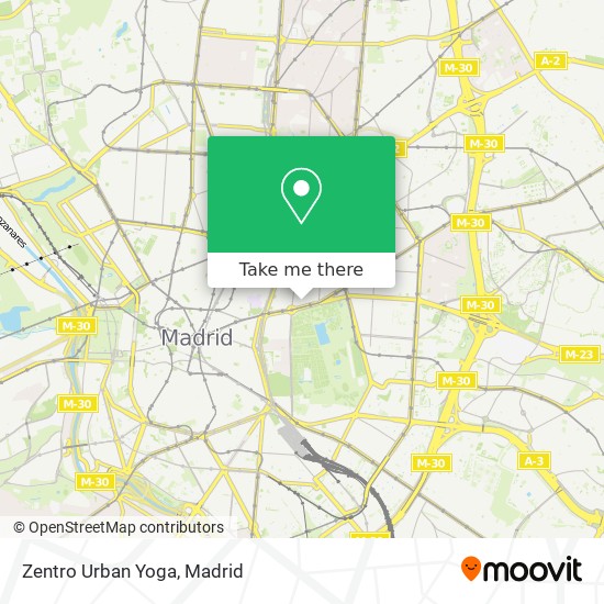 mapa Zentro Urban Yoga