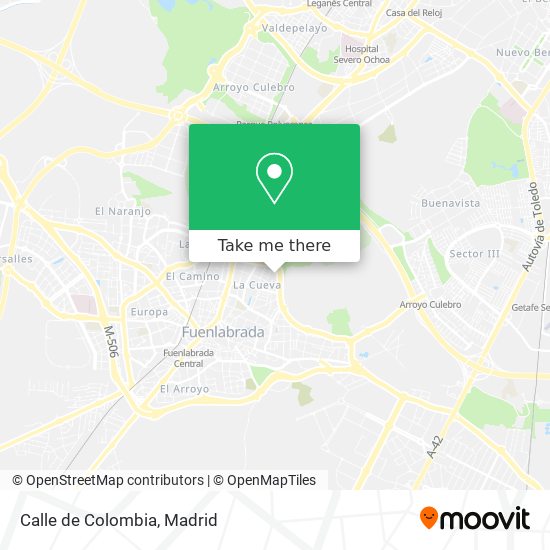 Calle de Colombia map