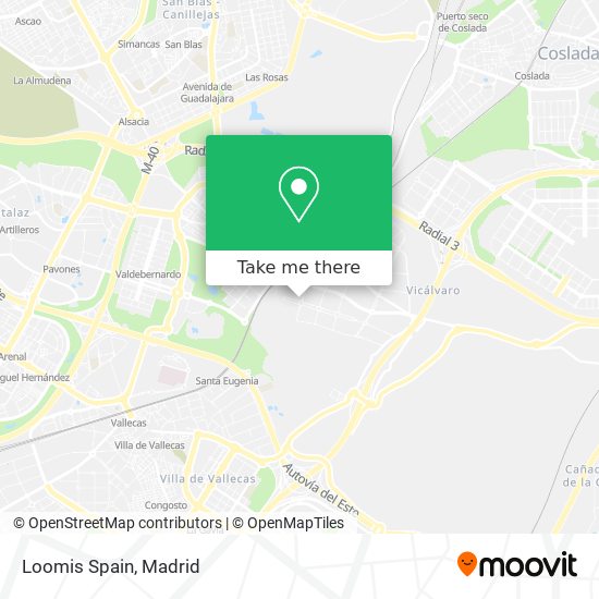 Loomis Spain map