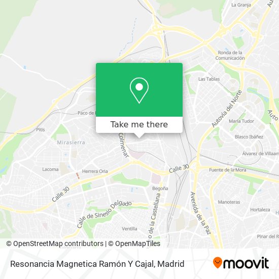 Resonancia Magnetica Ramón Y Cajal map