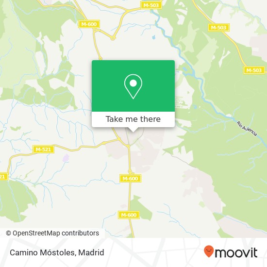 Camino Móstoles map