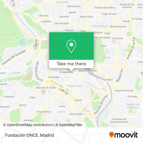 Fundación ONCE map