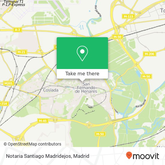 Notaria Santiago Madridejos map