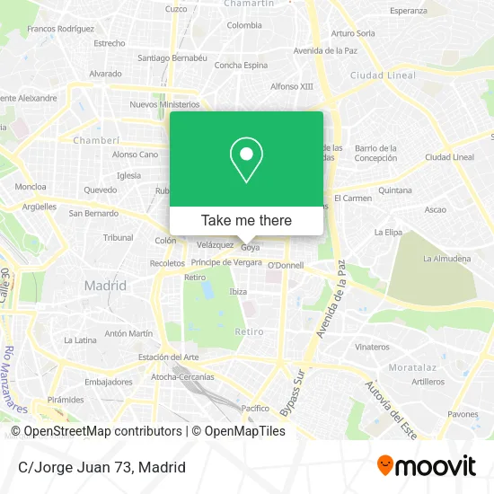C/Jorge Juan 73 map