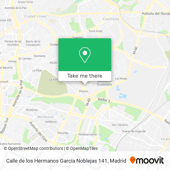 Calle de los Hermanos García Noblejas 141 map