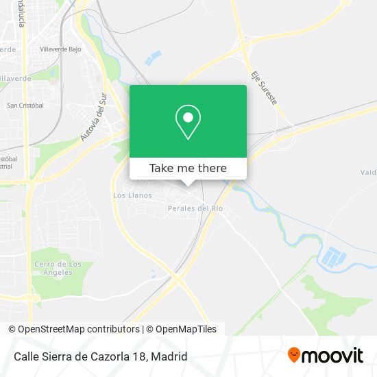 mapa Calle Sierra de Cazorla 18