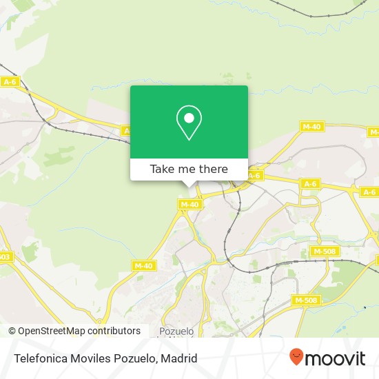 Telefonica Moviles Pozuelo map