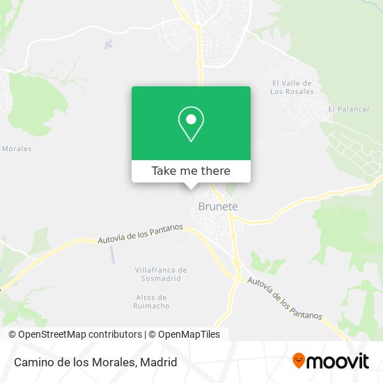 mapa Camino de los Morales