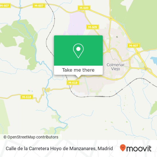 Calle de la Carretera Hoyo de Manzanares map