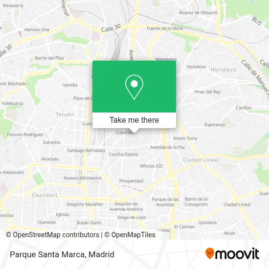 Parque Santa Marca map