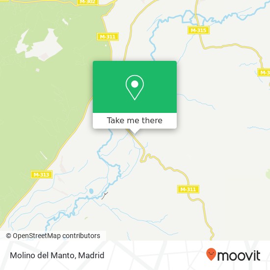 mapa Molino del Manto