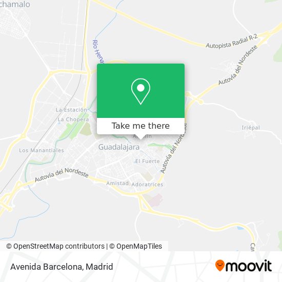 mapa Avenida Barcelona