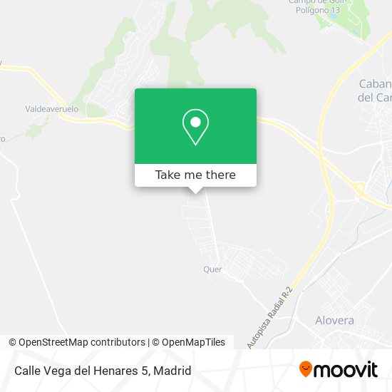 Calle Vega del Henares 5 map