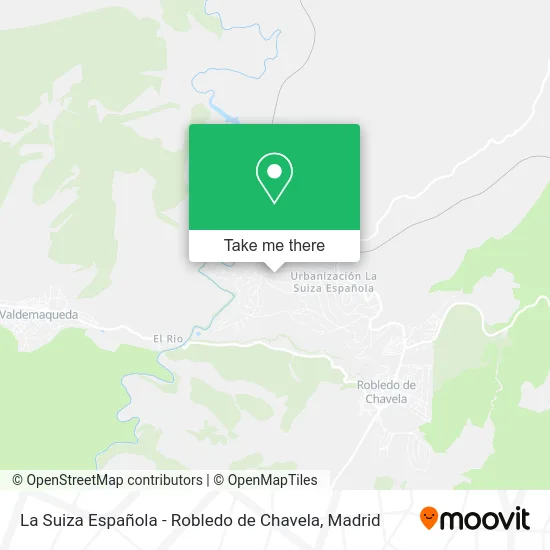 La Suiza Española - Robledo de Chavela map