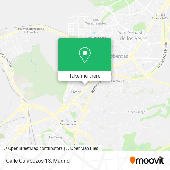 mapa Calle Calabozos 13
