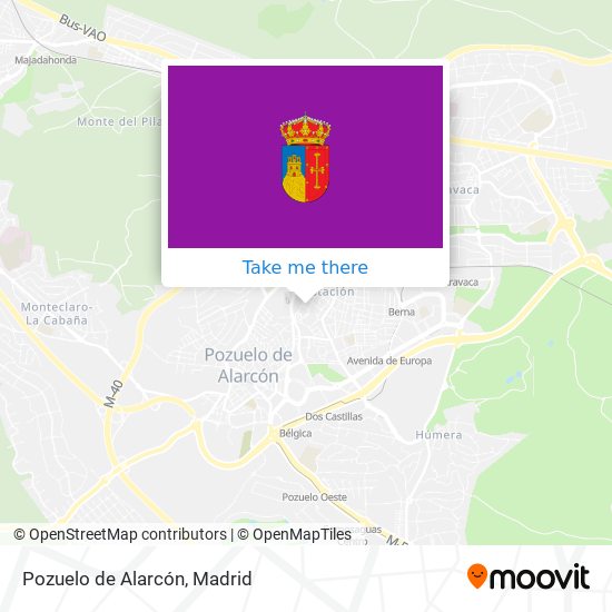 mapa Pozuelo de Alarcón