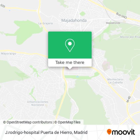 mapa J.rodrigo-hospital Puerta de Hierro