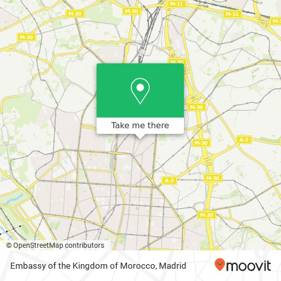 Embassy of the Kingdom of Morocco map