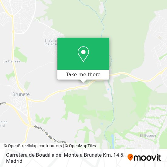 Carretera de Boadilla del Monte a Brunete Km. 14,5 map