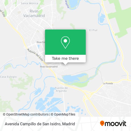 mapa Avenida Campillo de San Isidro