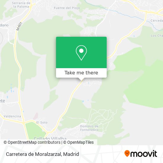 Carretera de Moralzarzal map