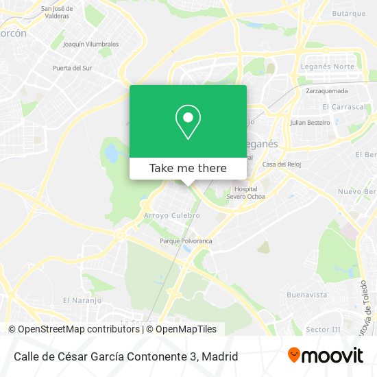 mapa Calle de César García Contonente 3