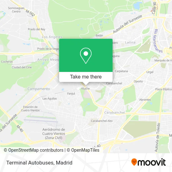 Terminal Autobuses map