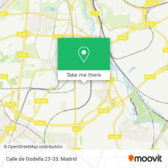 mapa Calle de Godella 23-33