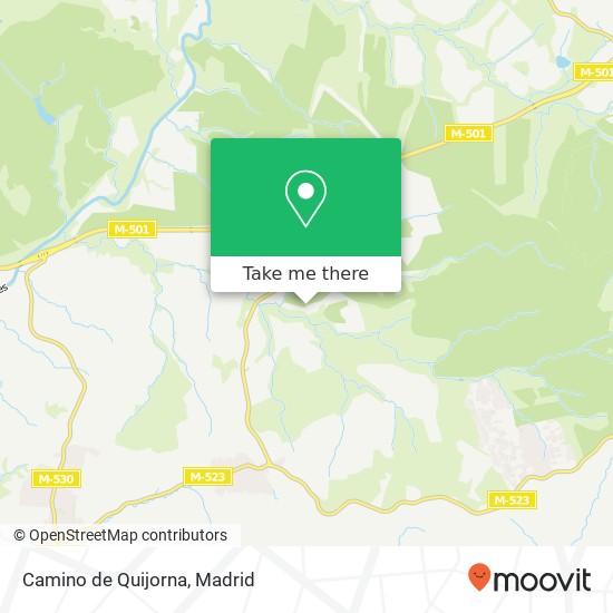 Camino de Quijorna map