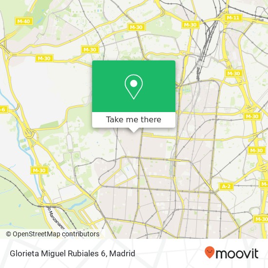 Glorieta Miguel Rubiales 6 map