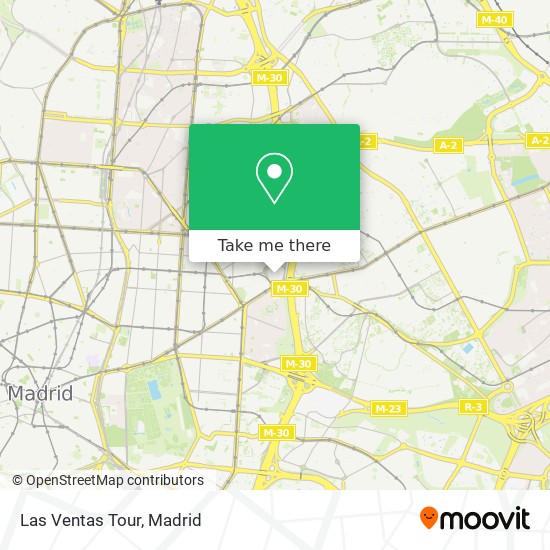 Las Ventas Tour map