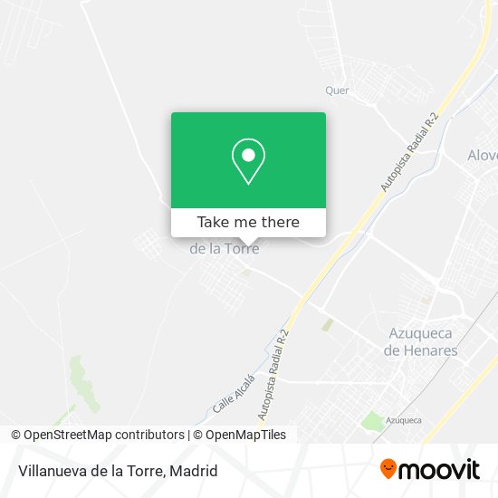 mapa Villanueva de la Torre