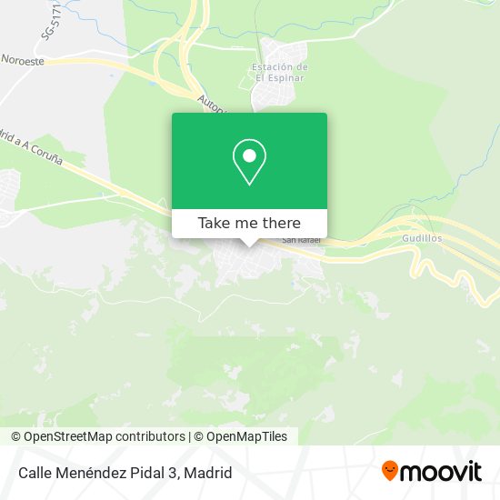Calle Menéndez Pidal 3 map