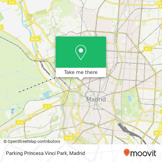 mapa Parking Princesa Vinci Park