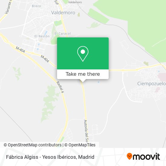 Fábrica Algiss - Yesos Ibéricos map