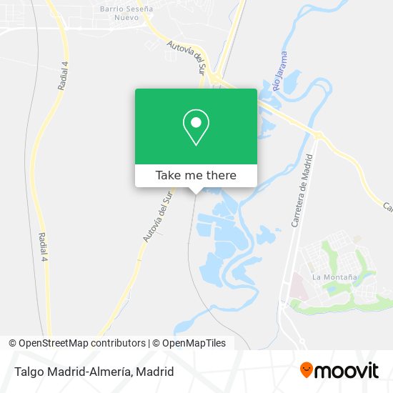 Talgo Madrid-Almería map